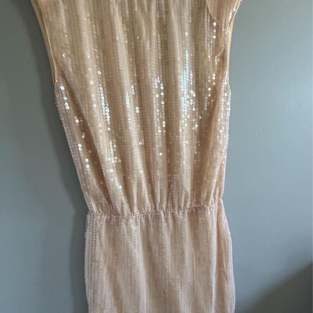 Prettylittlething Women's Cream and Tan Dress